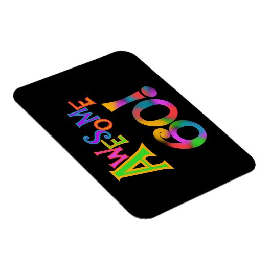 Magnet Flexible Superbe 60 T-shirts et cadeaux d'anniversaire (Côté Droit)