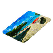 Magnet Flexible Superbe Curacao Paysage Des Îles Tropicales (Côté Gauche)