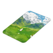Magnet Flexible Superbe lapin en vue montagne (Côté Gauche)