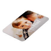 Magnet Flexible Superbe Papa depuis 20XX Moderne Simple Photo Élég (Côté Gauche)