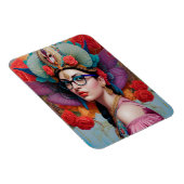 Magnet Flexible Superbe princesse avec lunettes (Côté Droit)