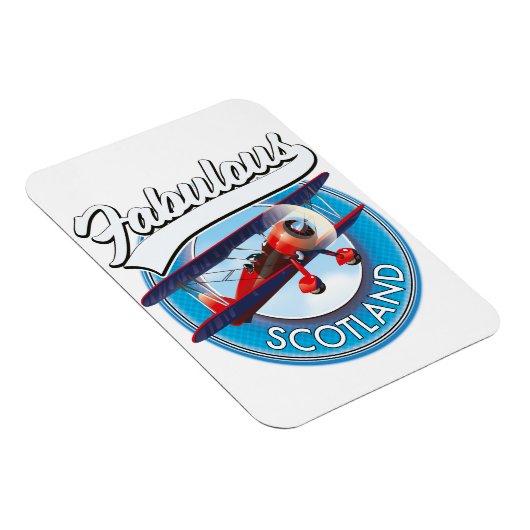 Magnet Flexible Superbe Scotland style rétro patch voyage (Côté Droit)