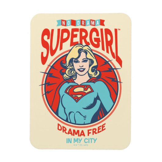 Magnet Flexible Supergirl Drame Gratuit Dans Ma Ville (Vertical)
