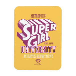 Magnet Flexible Supergirl Metropolis University Athletics Dept.