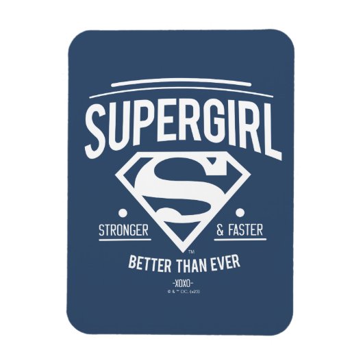 Magnet Flexible Supergirl mieux que jamais Retro Graphic (Vertical)