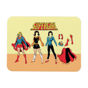 Magnet Flexible Supergirl Paper Doll Graphic