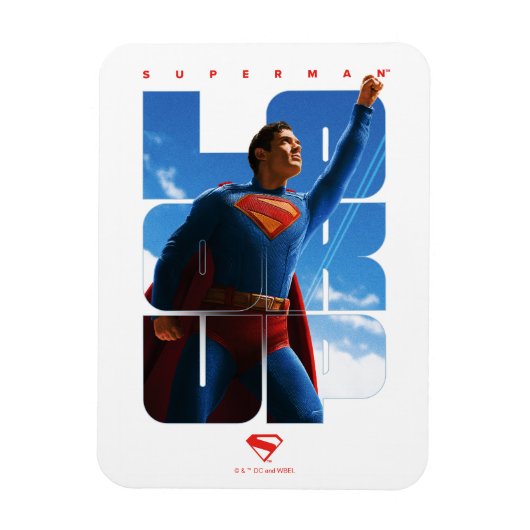 Magnet Flexible Superman regarde Pose (Vertical)