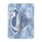 Magnet Flexible Superman S-Shield | Logo de la ville bleu clair (Vertical)