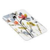Magnet Flexible Superposition de fleurs - Aquarelle Fleurs et tige (Côté Droit)
