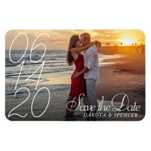 Magnet Flexible Superposition de script simple   Photo moderne Enr