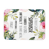 Magnet Flexible Superviseur Appréciation Merci Citation Boss (Horizontal)