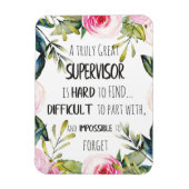 Magnet Flexible Superviseur Appréciation Merci Citation Boss (Vertical)