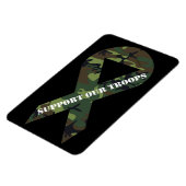 Magnet Flexible Support Nos Troupes Camo Vert Ribbon magnétique (Côté Gauche)