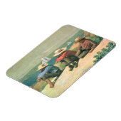 Magnet Flexible Sur la plage, 1875 (w/c) (Côté Gauche)