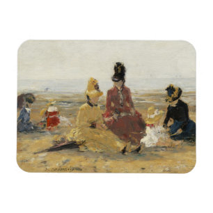 Magnet Flexible Sur la plage, Trouville 1887