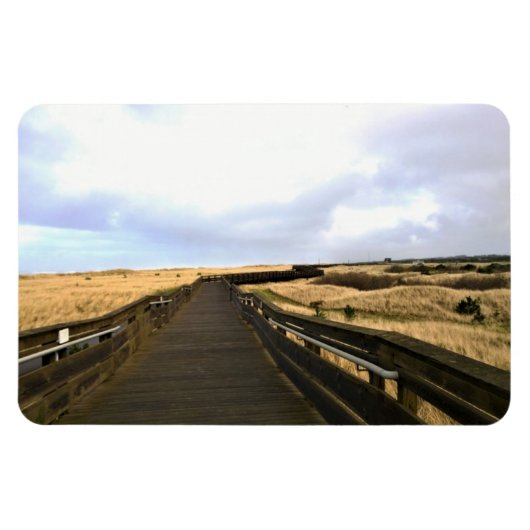 Magnet Flexible Sur la promenade, Long Beach, Washington (Horizontal)