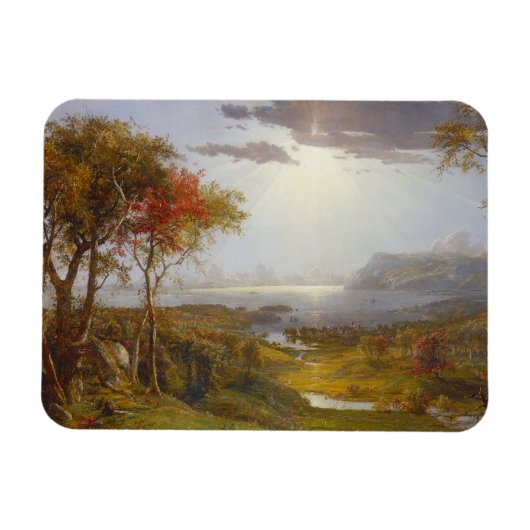 Magnet Flexible Sur la rivière Hudson, 1860 (huile sur toile) (Horizontal)