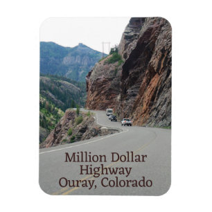 Magnet Flexible Sur le bord Colorado Million Dollar Highway