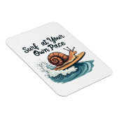 Magnet Flexible Surf À Votre Propre Pace Funny Surfing Snail (Côté Droit)
