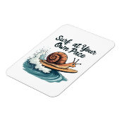 Magnet Flexible Surf À Votre Propre Pace Funny Surfing Snail (Côté Gauche)