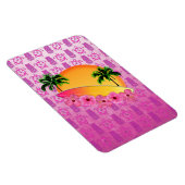 Magnet Flexible Surf et fleurs d'Hibiscus (Côté Droit)