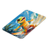 Magnet Flexible Surf Gecko Riding Les Vagues (Côté Gauche)