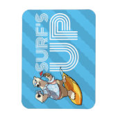 Magnet Flexible Surf Surf Ours polaire avec cocktail Dessin (Vertical)