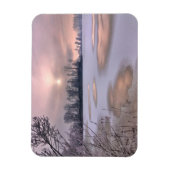 Magnet Flexible Surface gelée | Po River, Piémont, Italie (Vertical)