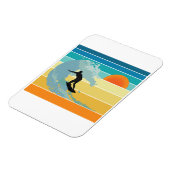 Magnet Flexible Surfer Dude Sunset Vintage (Côté Gauche)