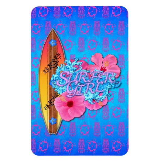 Magnet Flexible Surfer Girl (Vertical)