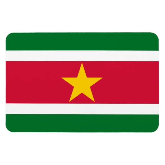 Magnet Flexible Suriname Flag (Horizontal)