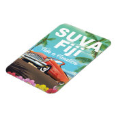 Magnet Flexible Suva, Fidji affiche de vacances vintage (Côté Gauche)
