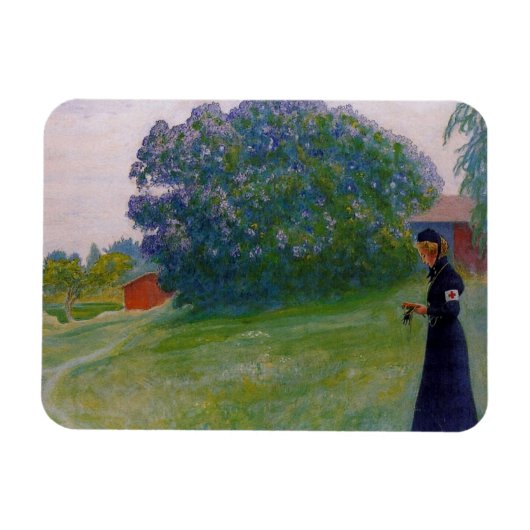 Magnet Flexible Suzanne en Uniforme Croix Rouge (Horizontal)