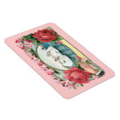 Magnet Flexible Swans et art Vintage Rose (Côté Droit)