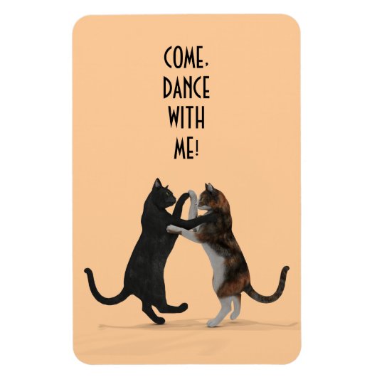 Magnet Flexible Sweet Dancing Cats (Vertical)