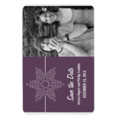 Magnet Flexible Sweet Snowflake Enregistrer l'aimant de date, viol (Vertical)