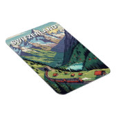 Magnet Flexible Swiss Alps Switzerland Travel (Côté Droit)