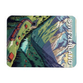 Magnet Flexible Swiss Alps Switzerland Travel (Horizontal)