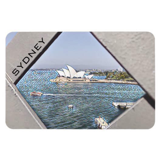 Magnet Flexible sydney opéra house water (Horizontal)