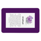 Magnet Flexible Symbole Amethyst Crystal Signification Bijoux (Horizontal)