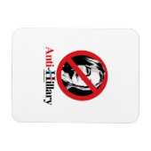 Magnet Flexible Symbole anti-Hillary (Horizontal)
