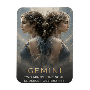 Magnet Flexible Symbole astrologique céleste des Gémeaux du zodiaq