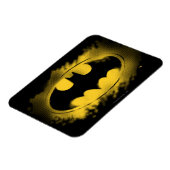 Magnet Flexible Symbole Batman | Logo noir et jaune (Côté Gauche)