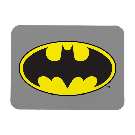 Magnet Flexible Symbole Batman | Logo Oval de chauve-souris (Horizontal)