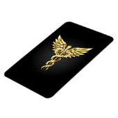 Magnet Flexible Symbole caducee polygonal or (Côté Gauche)