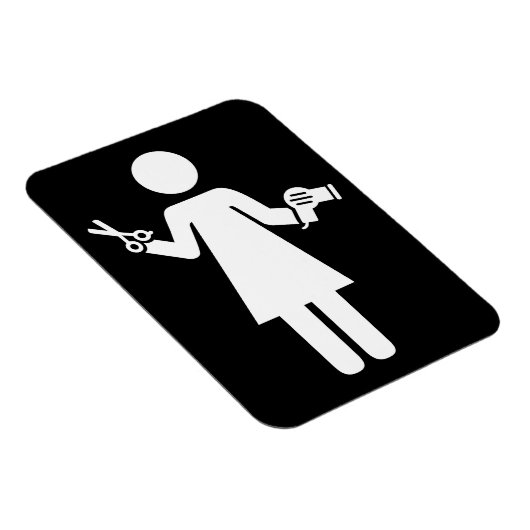 Magnet Flexible Symbole coiffeur (Côté Droit)