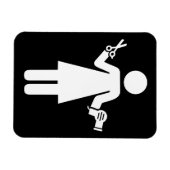 Magnet Flexible Symbole coiffeur (Horizontal)