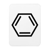 MAGNET FLEXIBLE SYMBOLE D'ANNEAU BENZENE (Vertical)