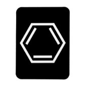 MAGNET FLEXIBLE SYMBOLE D'ANNEAU BENZENE (Vertical)