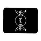 Magnet Flexible Symbole de la déesse triple de Falln Pagan (Horizontal)